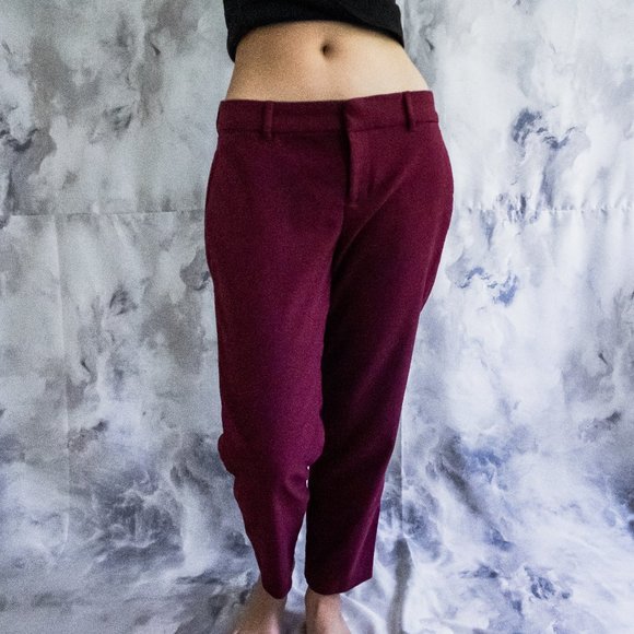 Burgundy trousers - Picture 1 of 3